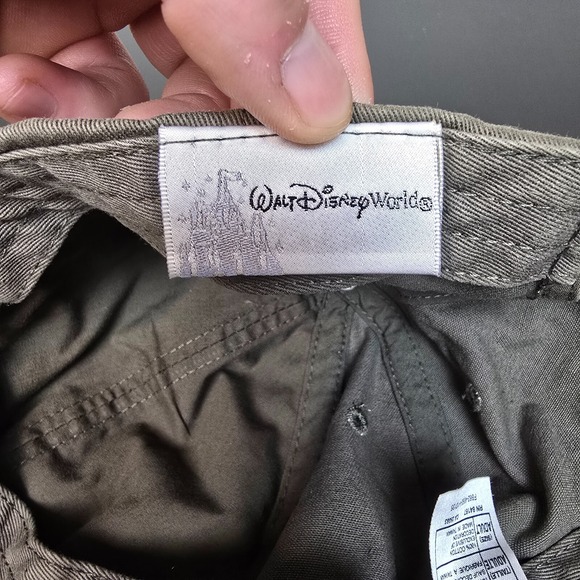 Walt Disney World Hat Cap Mens Strap Back Brown True Vintage Characters Park - Picture 7 of 8